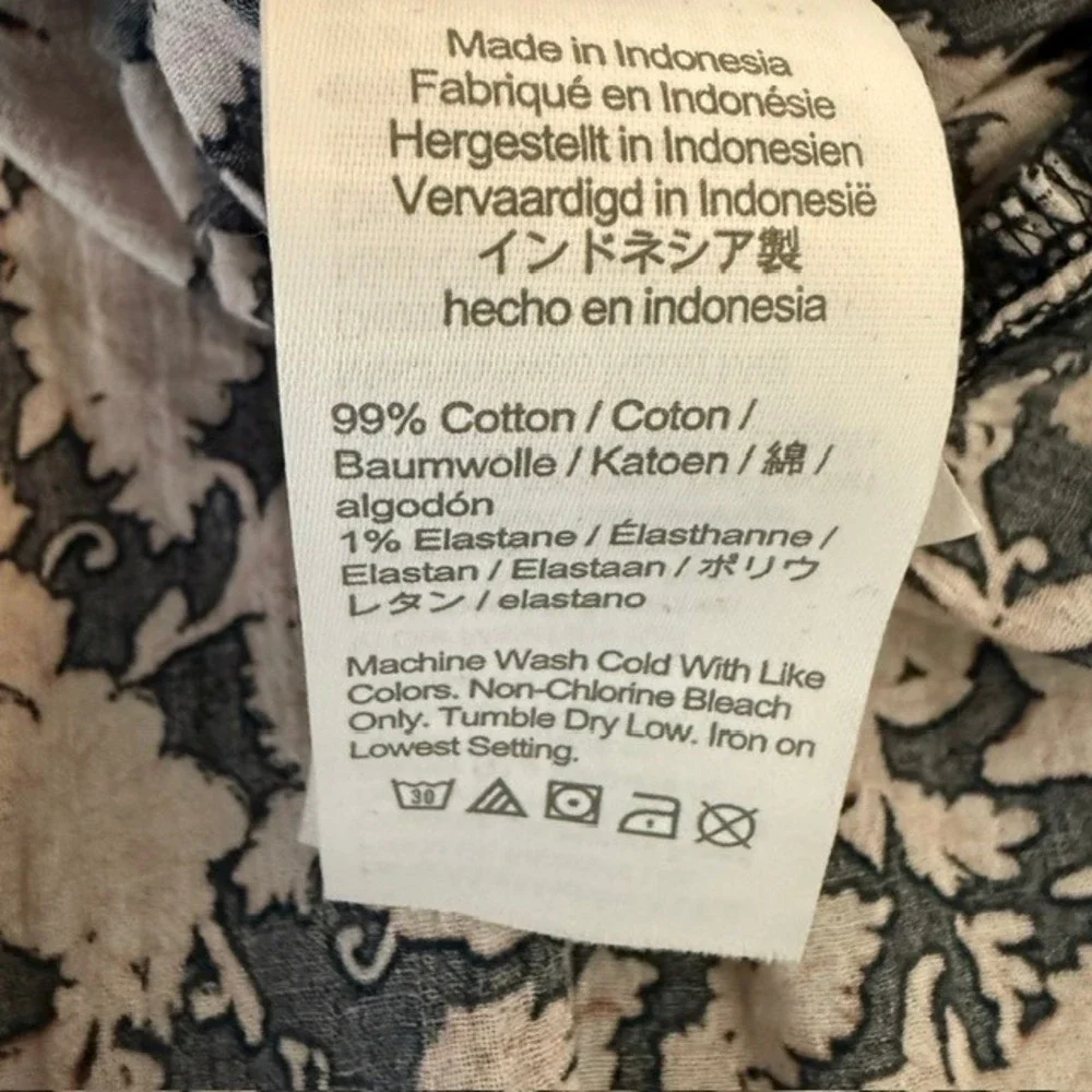 J.Crew Floral Peplum Cami Top Sleeveless Summer Cotton Navy Pink Small
